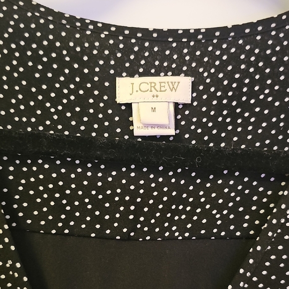 J. Crew Black Buttoned Dolman Sleeve Dress Size M - Picture 2 of 6